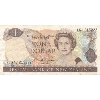Naujoji Zelandija. 1981-1992 m. 1 doleris. P169b. F
