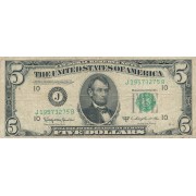 JAV. 1950 m. 5 doleriai. VF-