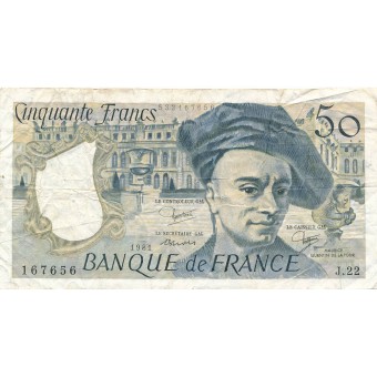 Prancūzija. 1981 m. 50 frankų. F