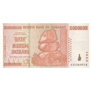 Zimbabvė. 2008 m. 50.000.000.000 dolerių. aUNC