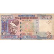 Gvinėja. 2006 m. 5.000 frankų. VF-