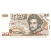Austrija. 1986 m. 20 šilingų. P148. UNC