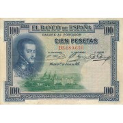 Ispanija. 1925 m. 100 pesetų. VF-
