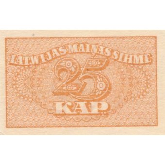 Latvija. 1920 m. 25 kapeikos. XF+