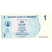 Zimbabvė. 2006 m. 1 doleris. P37. UNC