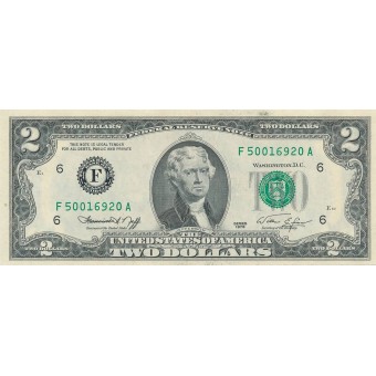 JAV. 1976 m. 2 doleriai. aUNC
