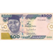 Nigerija. 2010 m. 500 nairų. P30i. UNC