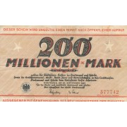 Vokietija / Dortmundas. 1923 m. 200.000.000 markių. VF-