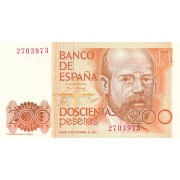 Ispanija. 1980 m. 200 pesetų. aUNC