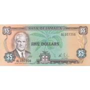 Jamaika. 1984 m. 5 doleriai. P66. XF