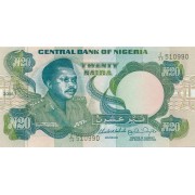 Nigerija. 2006 m. 20 nairų. P26k. UNC