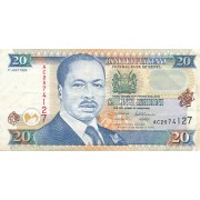 Kenija. 1995 m. 20 šilingų. VF