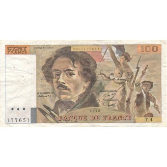 Prancūzija. 1978 m. 100 frankų