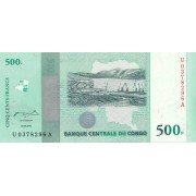 Kongo Demokratinė Respublika. 2010 m. 500 frankų. P100. UNC