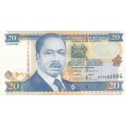 Kenija. 1997 m. 20 šilingų