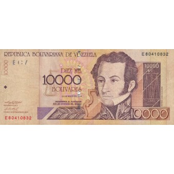 Venesuela. 2004 m. 10.000 bolivarų