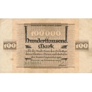 Vokietija / Esenas. 1923 m. 100.000 markių