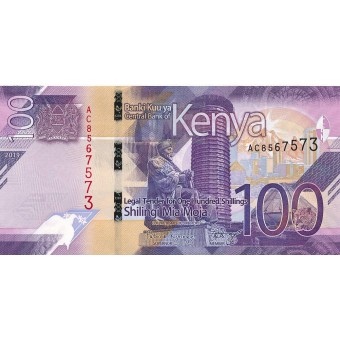 Kenija. 2019 m. 100 šilingų. UNC