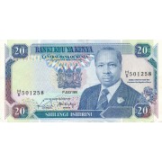 Kenija. 1991 m. 20 šilingų