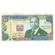 Kenija. 1992 m. 10 šilingų