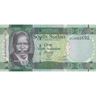 Pietų Sudanas. 2011 m. 1 svaras. P5. UNC