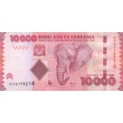 Tanzanija. 2015 m. 10.000 šilingų. P44. aUNC