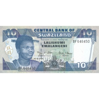 Svazilandas. 2006 m. 10 emalangeni. UNC