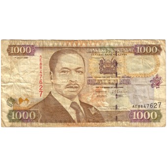 Kenija. 1997 m. 1.000 šilingų